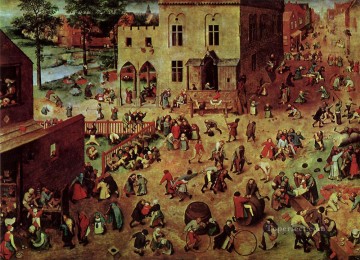  Pie Obras - Juegos infantiles campesino renacentista flamenco Pieter Bruegel el Viejo